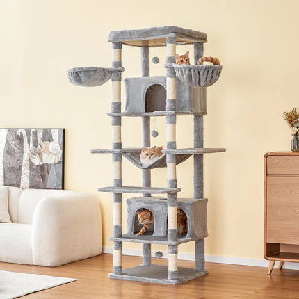 "Ultimate Cat Playground: Danniela 77.6'' Tall Cat Tree for Happy Felines!"