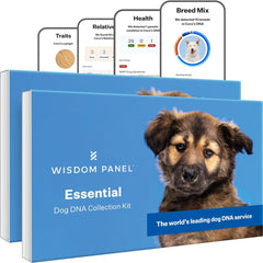 "Discover Your Dog's Unique DNA: Wisdom Panel Essential Kit - Uncover 365+ Breeds, 30 Health Insights, 50+ Traits & Ancestry - Double Pack!"