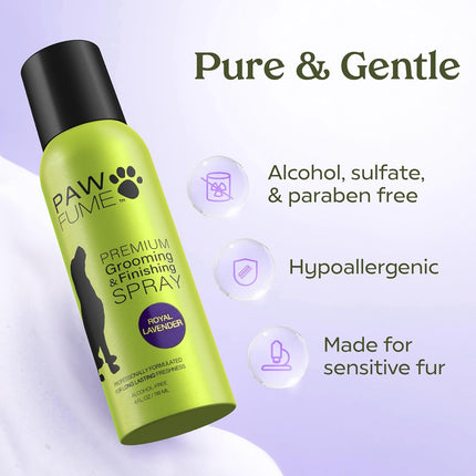 PAWFUME Lavender Dog Cologne - Long-Lasting Deodorizing Spray for a Fresh & Fabulous Pup!