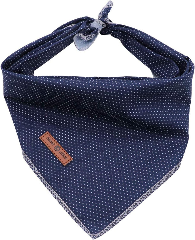 Premium Blue Dog Bandana for Small, Medium, and Large Dogs and Cats – Stylish Triangle Bib Scarf for Pets