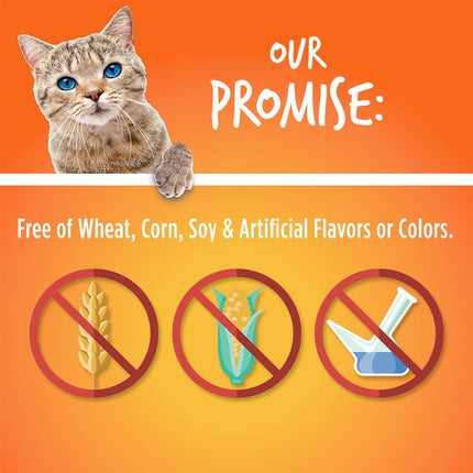 "Delicious Crunchy Cat Treats - Healthy Low-Calorie Tuna & Pumpkin Bites, Protein-Packed & Grain-Free - 2.5 Ounces"