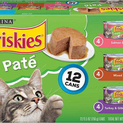 "Delicious Purina Wet Cat Food Variety Pack - Salmon, Turkey & Giblets, Mixed Grill - 24 Pack (5.5 oz Each) - Irresistible Meals Your Cat Will Adore!"