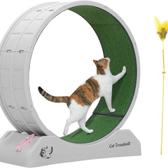 "31.5" Feline Fitness Ferris Wheel - The Purr-fect Way for Fluffy to Shed Those Extra Treats!"