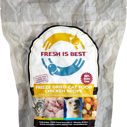 "Premium Freeze-Dried Raw Chicken Cat Food - 8 oz of Pure, Wholesome Nutrition!"