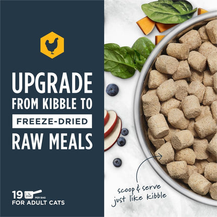 "Delicious Grain-Free Freeze-Dried Cat Food - 9.5 oz for Your Cat's Ultimate Health & Happiness!"