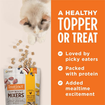 "Delicious Raw Boost Freeze-Dried Cat Food Topper - Grain-Free 6oz Pack for a Healthy, Irresistible Treat!"