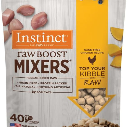 "Delicious Raw Boost Freeze-Dried Cat Food Topper - Grain-Free 6oz Pack for a Healthy, Irresistible Treat!"