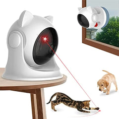 "Engaging Automatic Cat Laser Toy - Interactive Fun for Indoor Cats & Kittens with Adjustable Speed and Range!"