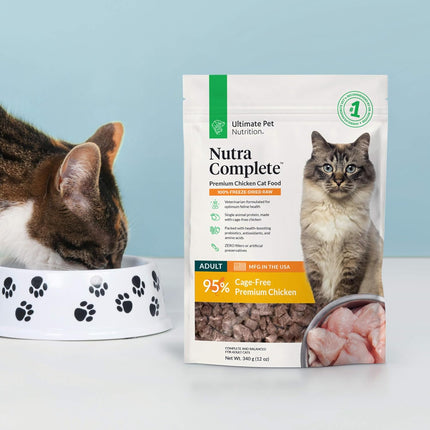 "Nutra Complete Premium Freeze-Dried Chicken Cat Food - 12 Oz of Pure Feline Nutrition!"