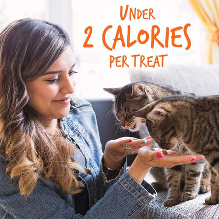 "Delicious Crunchy Cat Treats - Healthy Low-Calorie Tuna & Pumpkin Bites, Protein-Packed & Grain-Free - 2.5 Ounces"