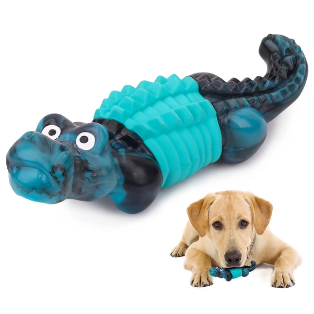 "Indestructible Dog Toys for Aggressive Chewers - Durable Chewing Toys for Large Breeds in Blue!"