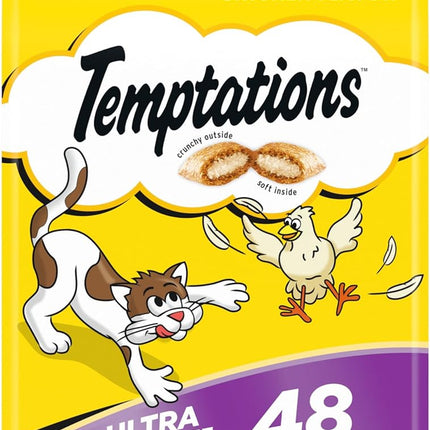 "Delicious Chicken Flavor Cat Treats - 48 Ounce Crunchy & Soft Delight for Happy Purring!"