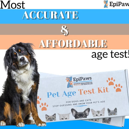 "Unlock Your Pet's Health: At-Home Age Test Kit for Dogs & Cats - Discover Wellness Insights & Life Stages with Epigenetic Testing!"