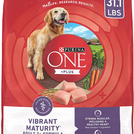 "High Protein Vibrant Maturity Senior Dog Food - 31.1 Lb. Bag for Active Adult Dogs 7+!"