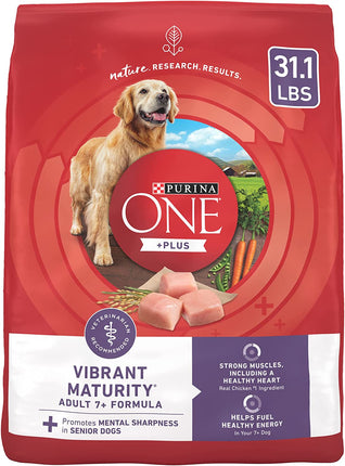 "High Protein Vibrant Maturity Senior Dog Food - 31.1 Lb. Bag for Active Adult Dogs 7+!"